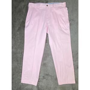 Brooks BrothersMens 35X28 PINK Chino Pants Clark Slim Fit Straight 100% Cotton